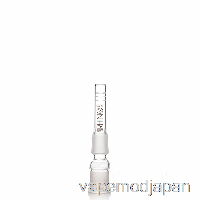 VAPE ジャパン ホワイト ライノ 19/19 ガラス ダウンステム 3 インチ